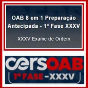 Exame Da OAB XXXV (35) – 1 Fase – ( METODOLOGIA 8 EM 1 + BRINDE ) – CERS 2022