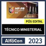 MP PB – PÓS EDITAL – (TÉCNICO MINISTERIAL) – ALFACON 2023