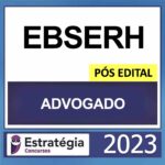 Rateio EBSERH Pós Edital Advogado Estratégia 2023