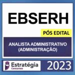 Rateio EBSERH Pós Edital Analista Administrativo Administração Estratégia 2023