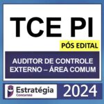 TCE PI – PÓS EDITAL – (AUDITOR DE CONTROLE EXTERNO – ÁREA COMUM + PASSO) – ESTRATÉGIA 2024