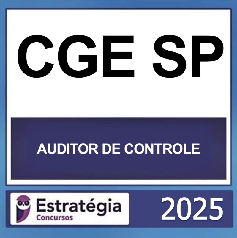 rateio cge sp auditor de controle estrategia 2025 capa