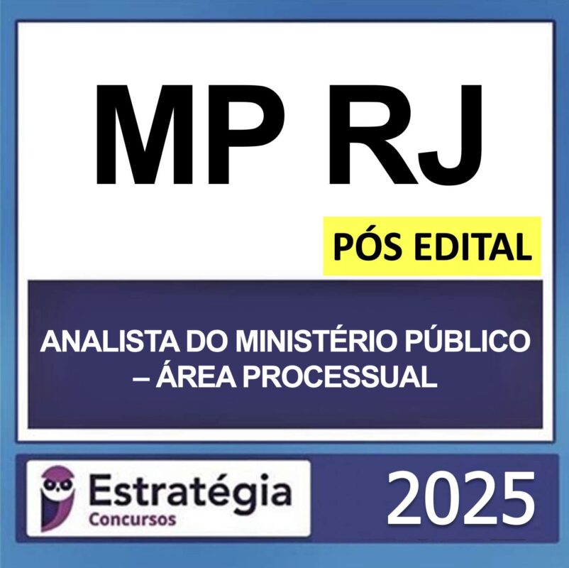 rateio mprj analista processual estrategia pos edital 2025 capa