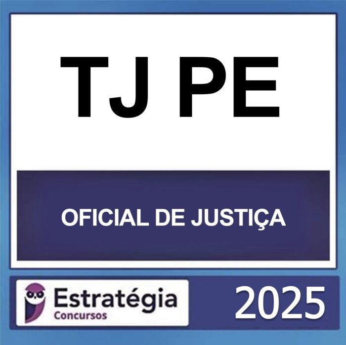 rateio tj pe oficial de justica estrategia 2025 capa