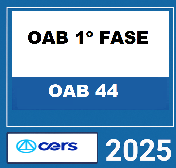 Rateio OAB 44 1 Fase Cers 2025