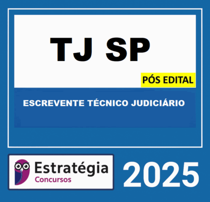 Rateio TJ SP Pós Edital Escrevente Técnico Judiciário Estratégia 2025