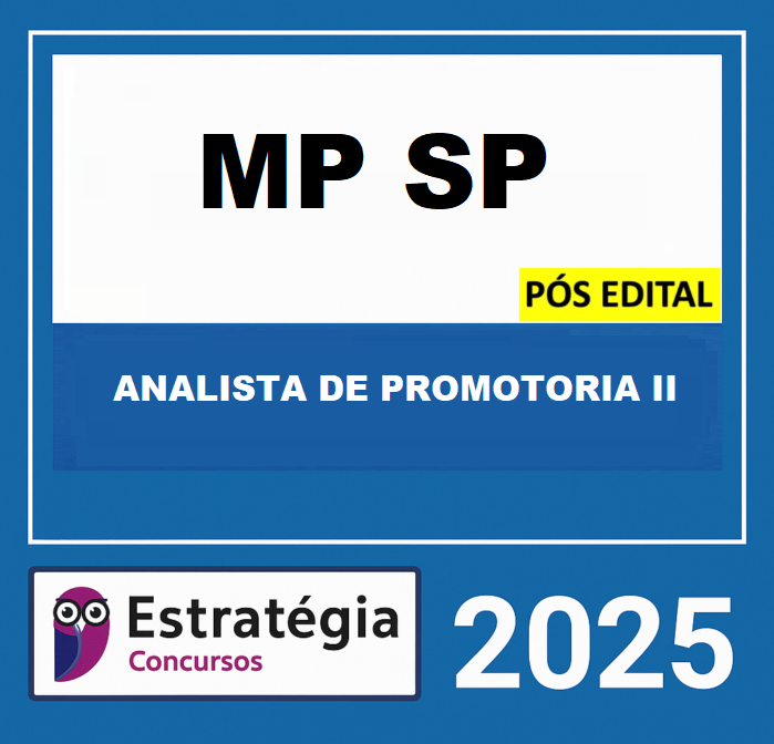 Rateio-MP-SP-Analista-Juridico-Estrategia-Pos-Edital-2025