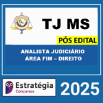 Rateio TJ MS Analista Judiciário Área Fim Direito Pós Edital Estratégia 2025