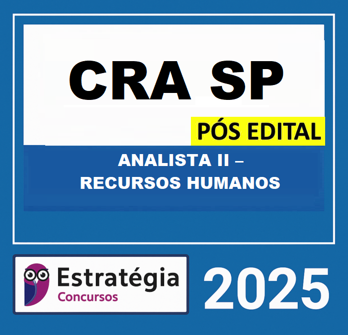 RATEIO-CRA-SP-POS-EDITAL-ANALISTA-II-–-RECURSOS-HUMANOS-–-ESTRATEGIA-2025-2