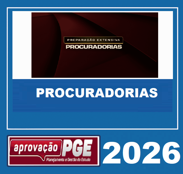 RATEIO PREPARACAO EXTENSIVA PROCURADORIAS – APROVACAO PGE 2026