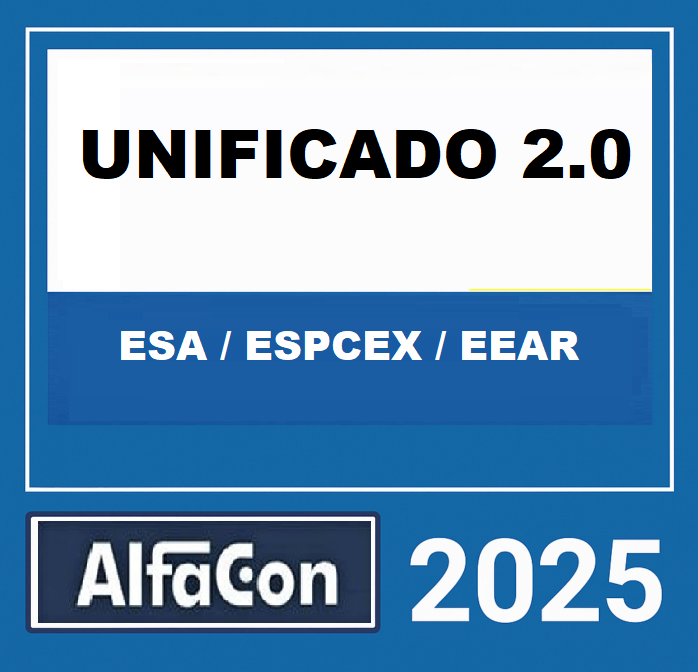 RATEIO PRE UNIFICADO 2.0 ESA ESPCEX EEAR CARREIRAS MILITARES ALFACON – 2025 🎖️📘