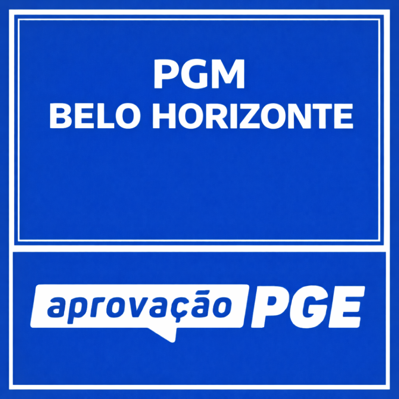 RATEIO PREPARACAO PRE EDITAL – PGM BELO HORIZONTE – APROVACAO PGE 2026