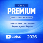 OAB – 2ª FASE – 46º EXAME DIREITO CIVIL – REPESCAGEM + REGULAR PREMIUM CEISC – 2026