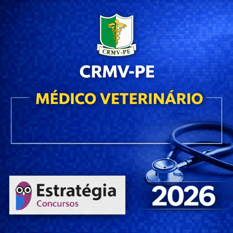 Rateio CRMV PE – Medico Veterinario – Estrategia Concursos – 2026