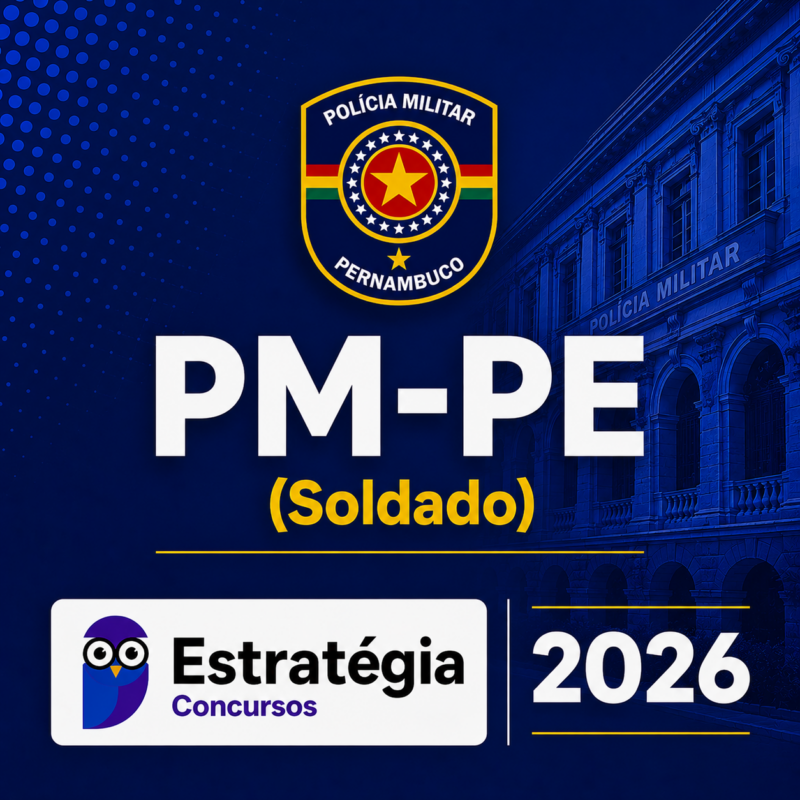 RATEIO PM PE SOLDADO – ESTRATEGIA CONCURSOS – 2026 🚔📘